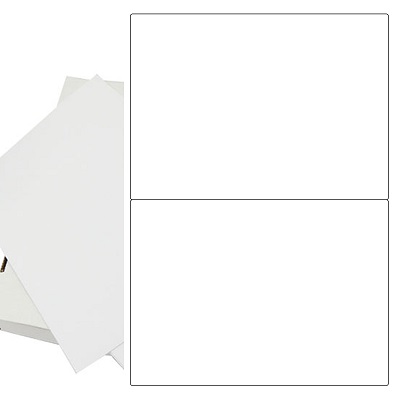 500 x A4 Sheets of Printer Address Labels - 2 Per Sheet (200x144mm)